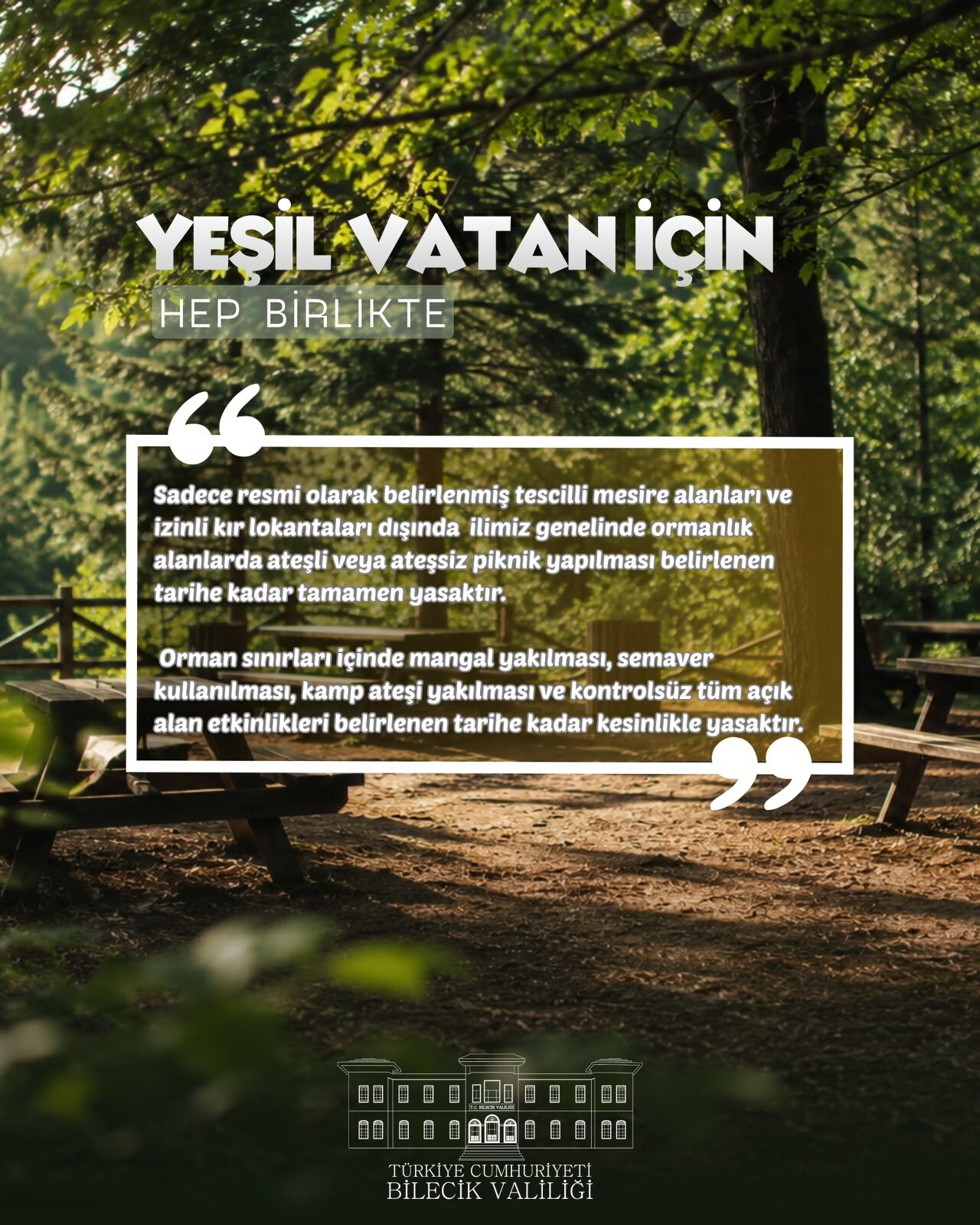 Bilecik’te Orman Yangınlarına Karşı Sıkı Tedbirler 15716