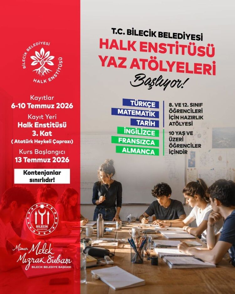 Bilecik Belediyesi’nde Yaz Kursları İçin Kayıtlar Başlıyor 16805