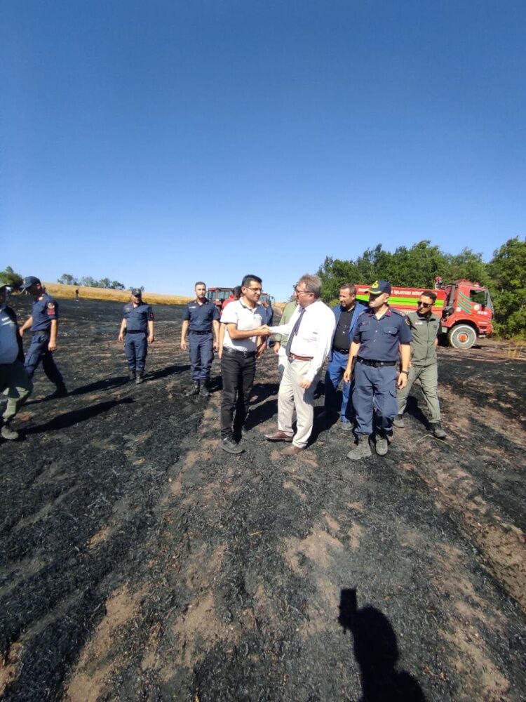 Kaymakam Helvacı, Bozalandaki Yangın Bölgesinde İncelemelerde Bulundu 17539