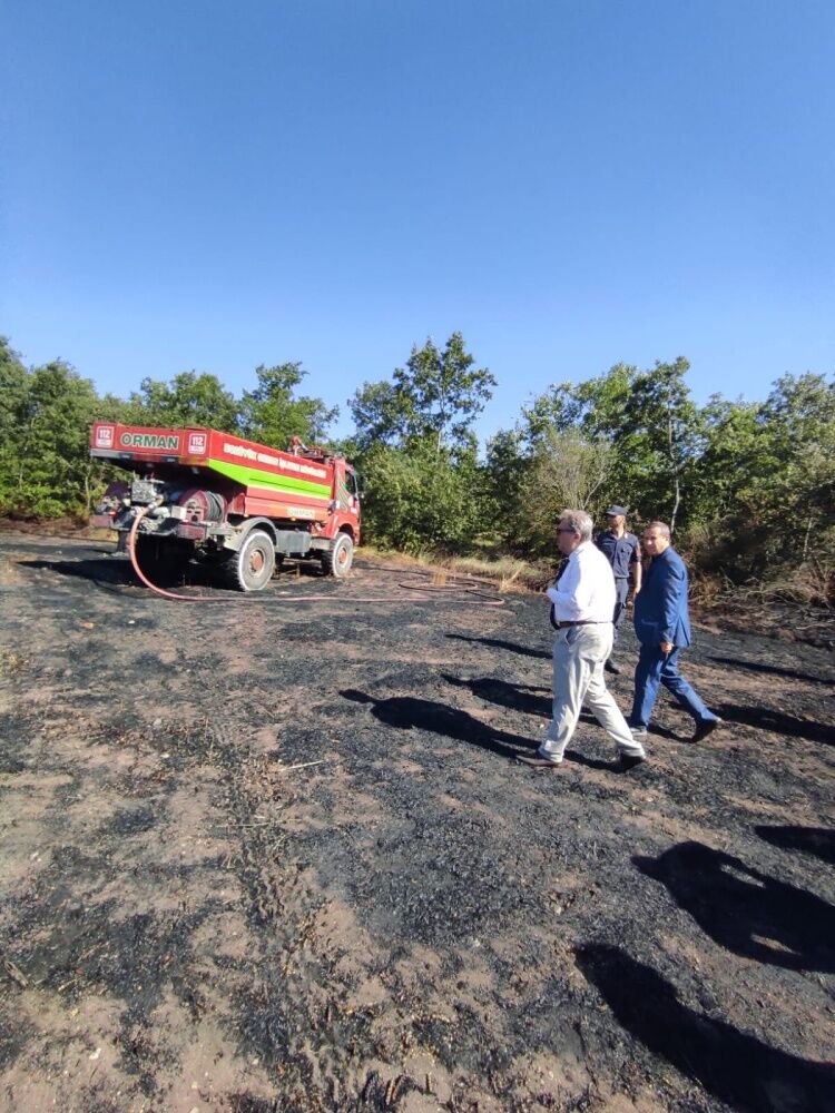 Kaymakam Helvacı, Bozalandaki Yangın Bölgesinde İncelemelerde Bulundu 17540