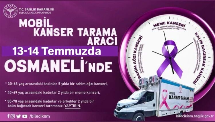Osmaneli’nde Kadınlara Yönelik Ücretsiz Mamografi Tarama Hizmeti 17050