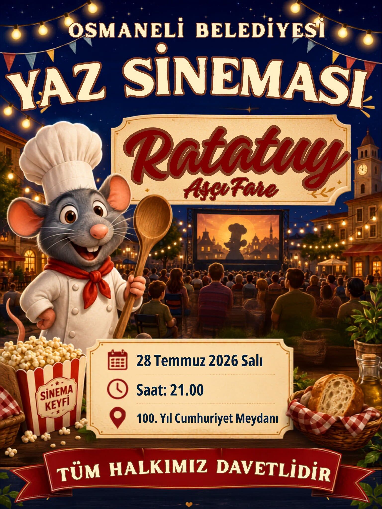 Osmanelinde Yaz Sineması Keyfi Başlıyor 17451
