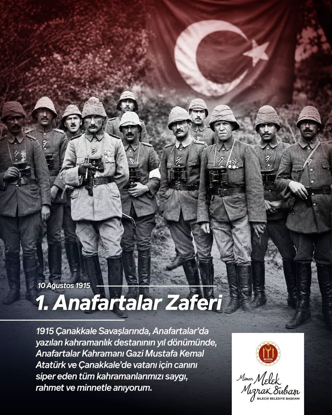 Başkan Subaşı’dan Anafartalar Kahramanı Atatürk’e Saygı Ve Minnet Mesajı 17888