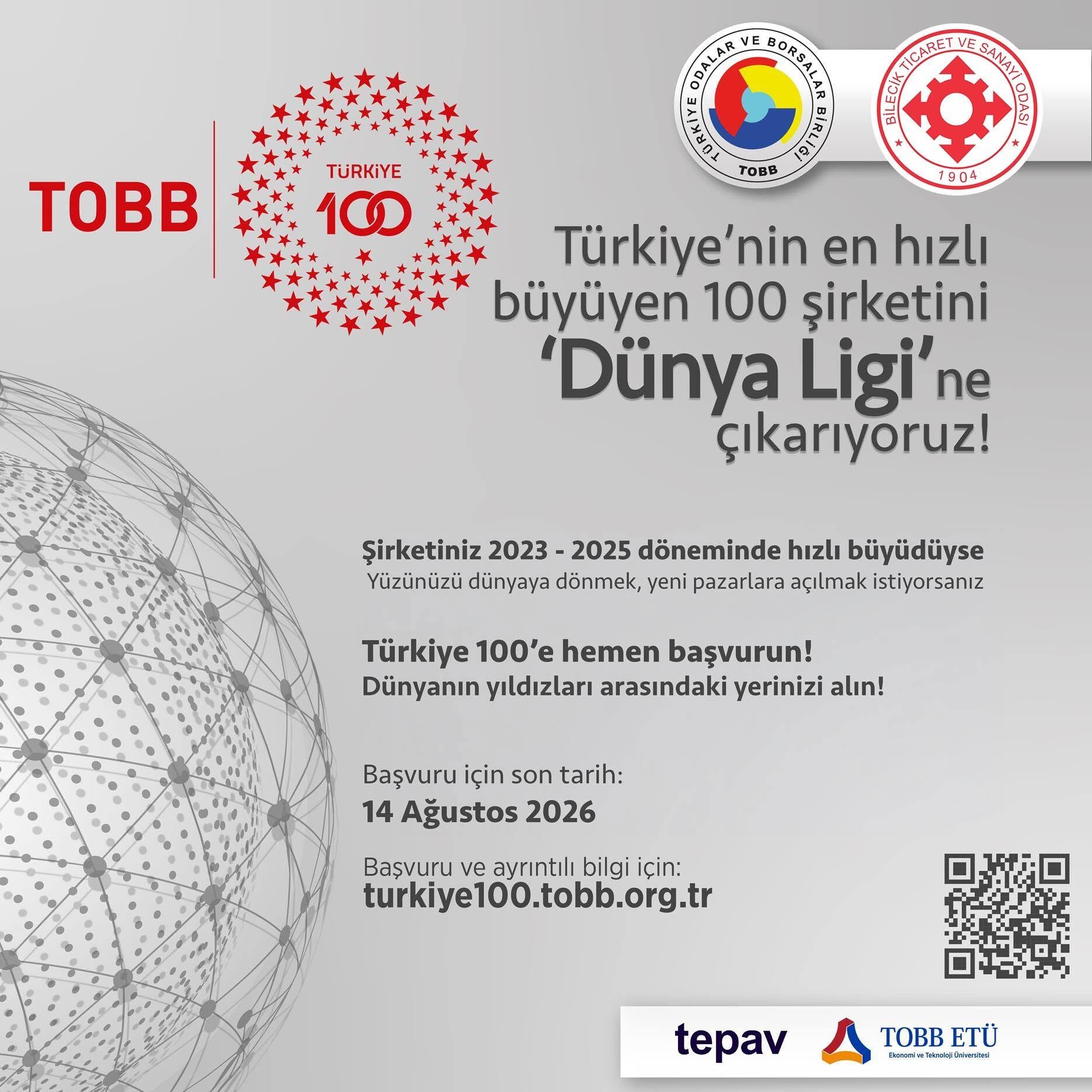 Bilecikli Şirketlere Tobb Türkiye 100 Çağrısı 17661