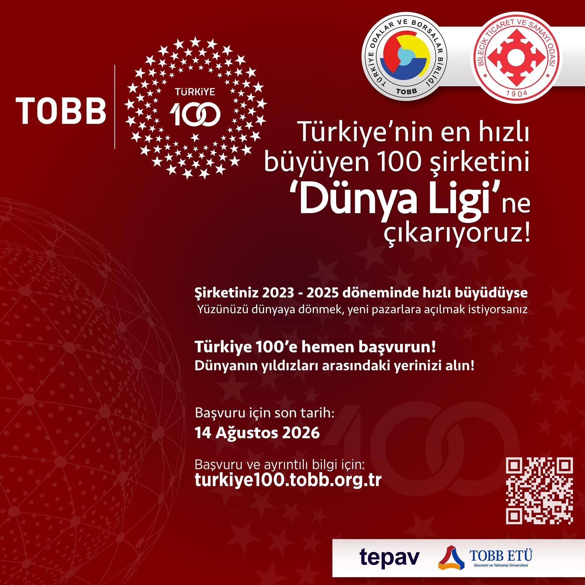 Bilecikli Şirketlere Tobb Türkiye 100 Çağrısı 17662