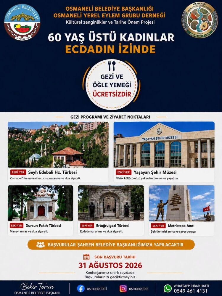 Osmaneli’de 60 Yaş Üstüne Tarih Gezisi 18326