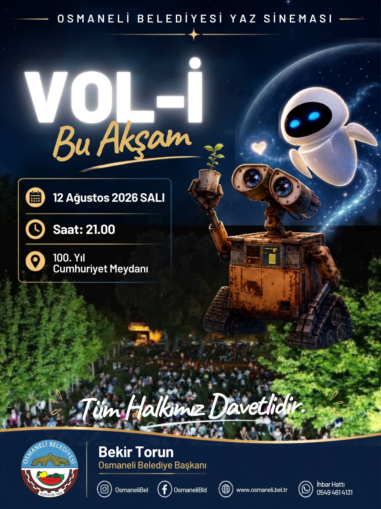 Osmaneli’nde Yaz Sineması Keyfi Bu Akşam Vol İ Gösterilecek 17914