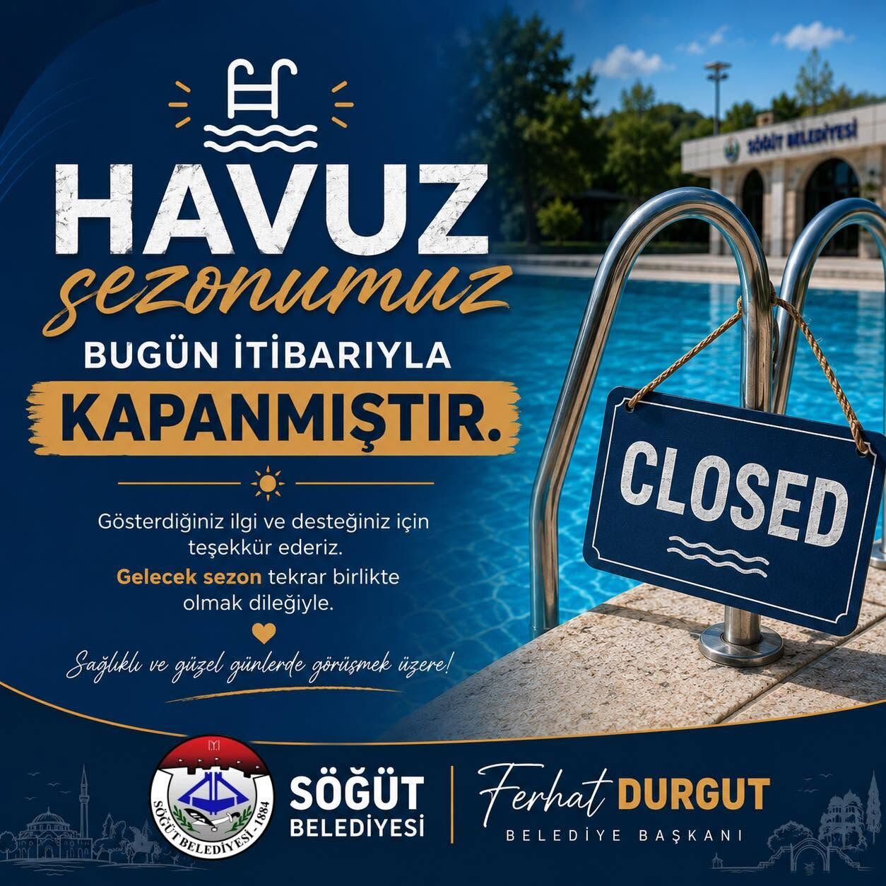 Söğüt’te Havuz Sezonu Sona Erdi 18338