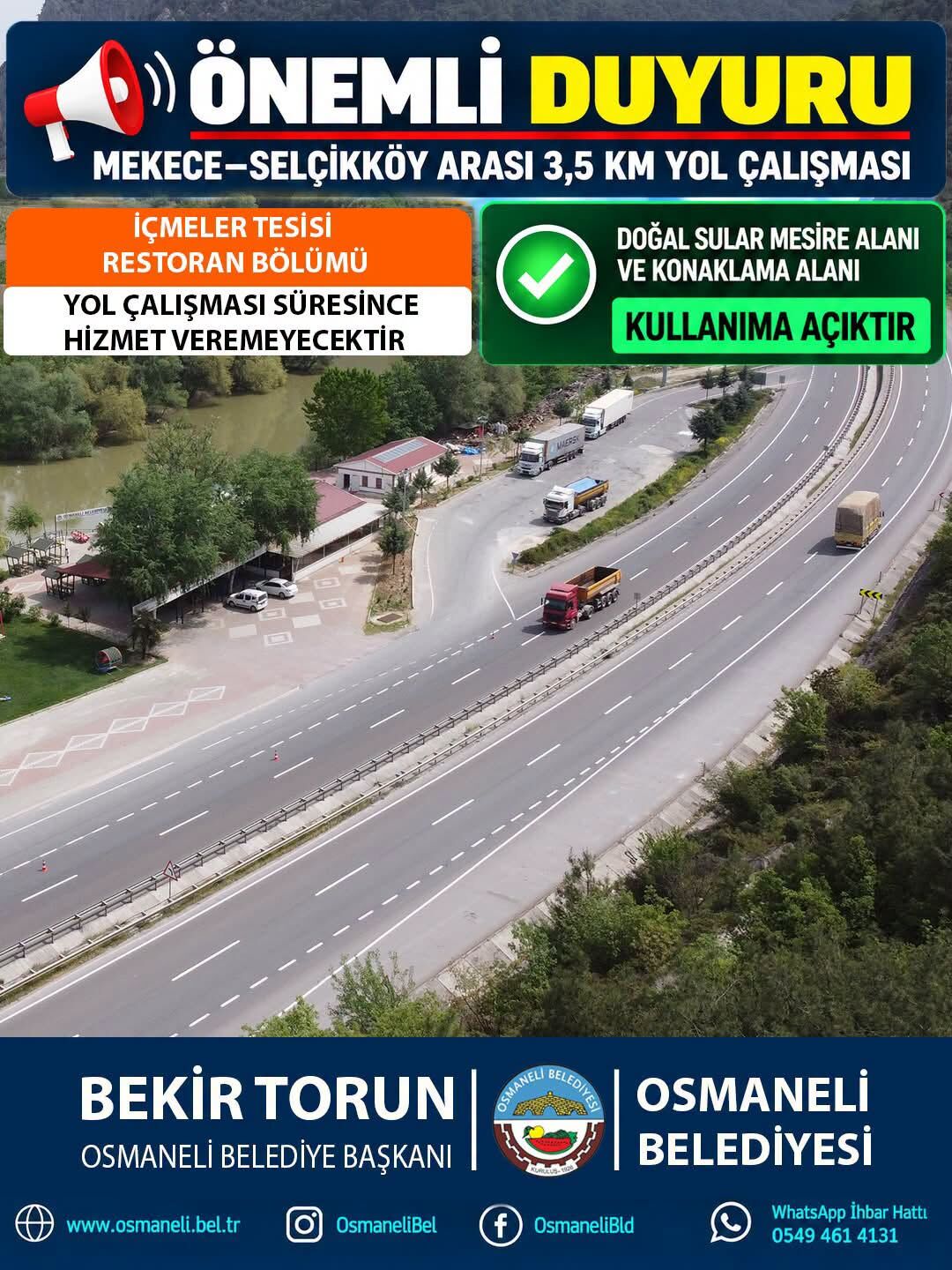 Belediye Duyurdu 1 Ay Kapalı 19440