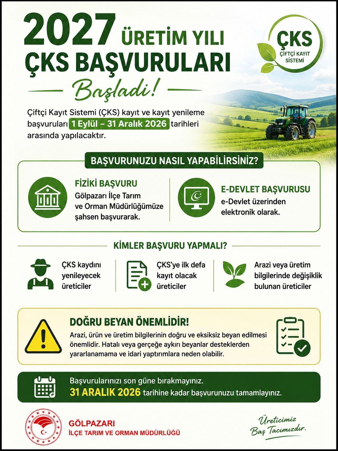 Bilecikli Çiftçilerin Beklediği Haber Geldi 18709