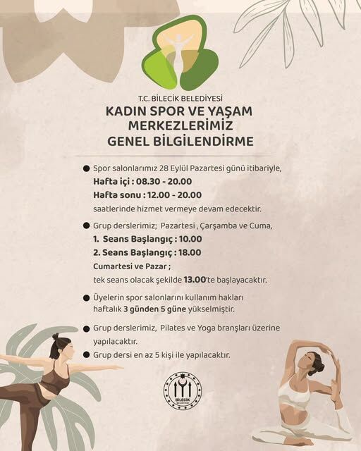 Bilecikli Kadınlara Spor Müjdesi 5 Gün Oldu! 19749