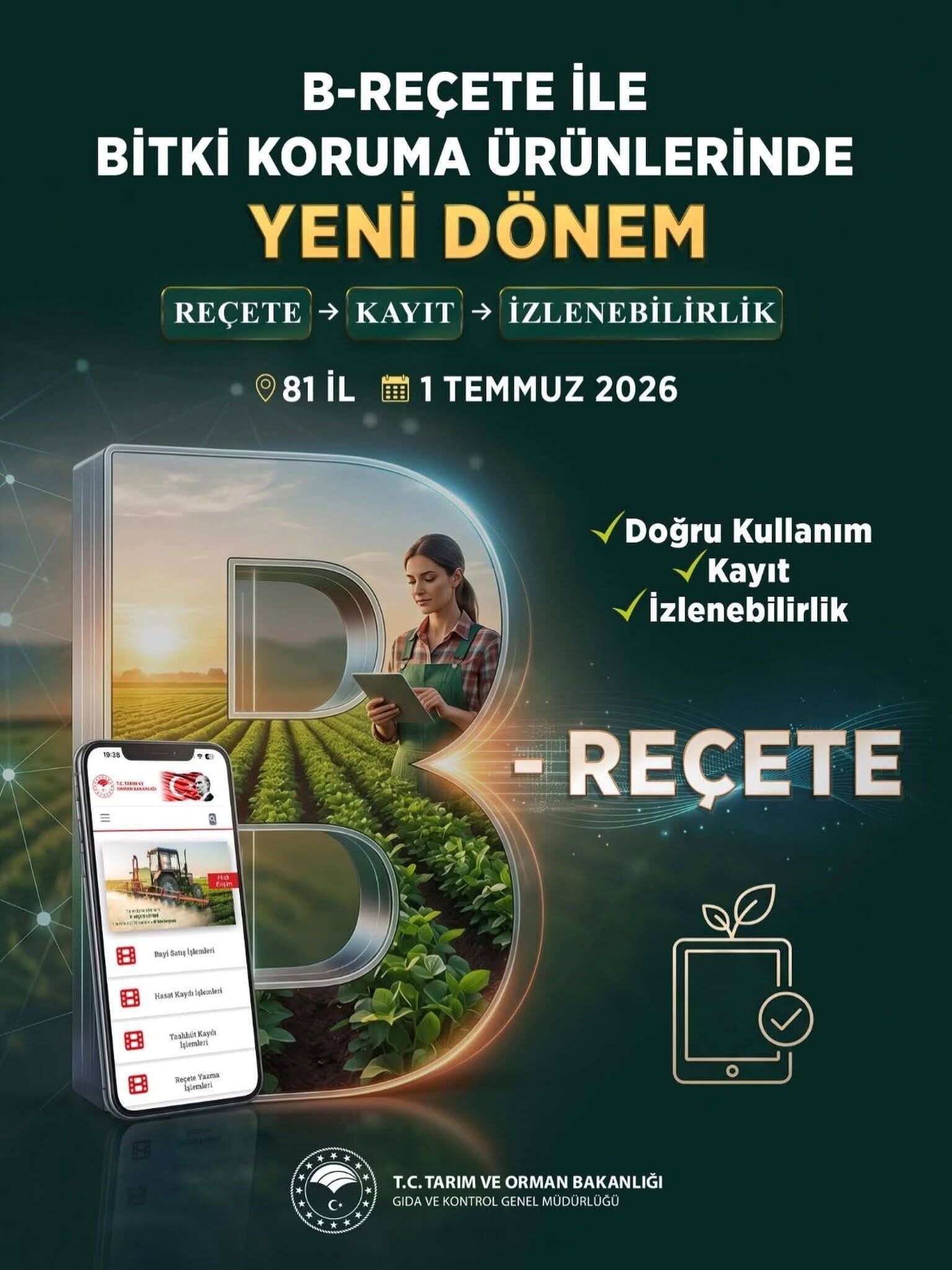 Bilecikli Üreticiler Dikkat! B Reçete Dönemi Başladı 19753