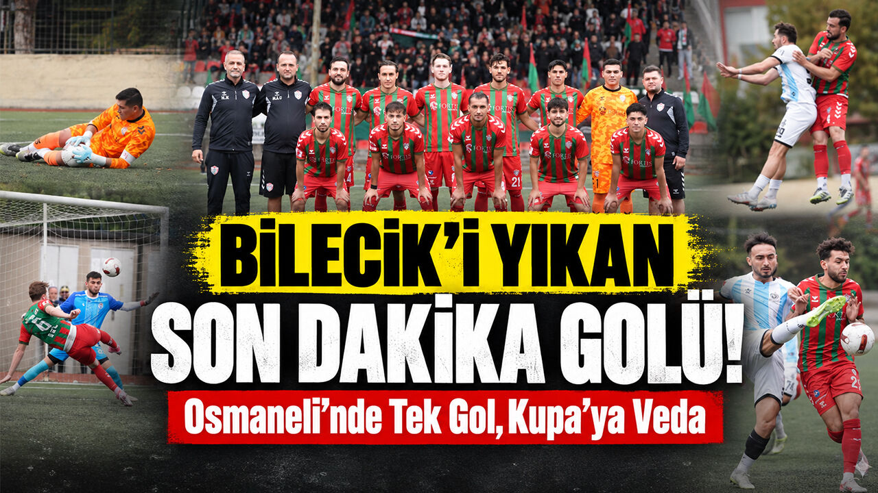 Bilecik'i yıkan son dakika golü!