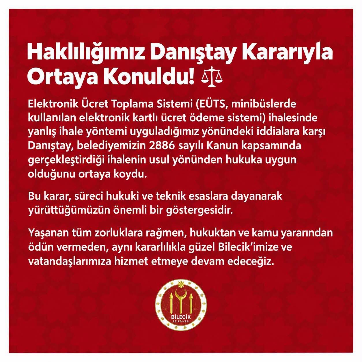 Belediye Duyurdu Hukuka Aykırılık Yok 20236