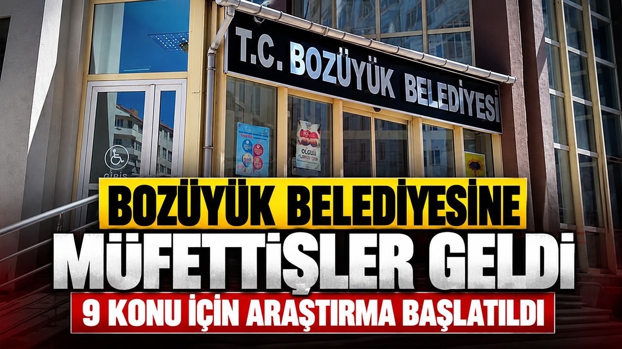 Bozüyük Belediyesine Müfettişler Geldi
