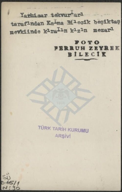 Beşiktaş Mahallesi’ndeki Taş Mezarın Gizemli Hikâyesi 19823