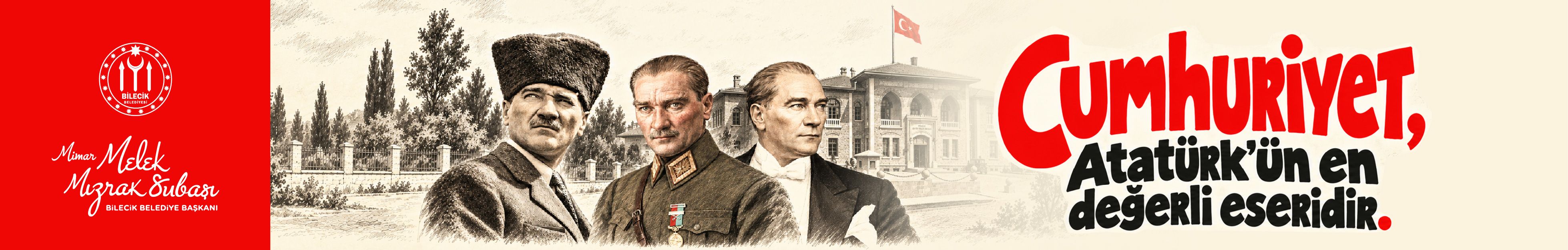 Bilecik Belediyesi 29 Ekim Cumhuriyet Bayramı Kutlama İlanı