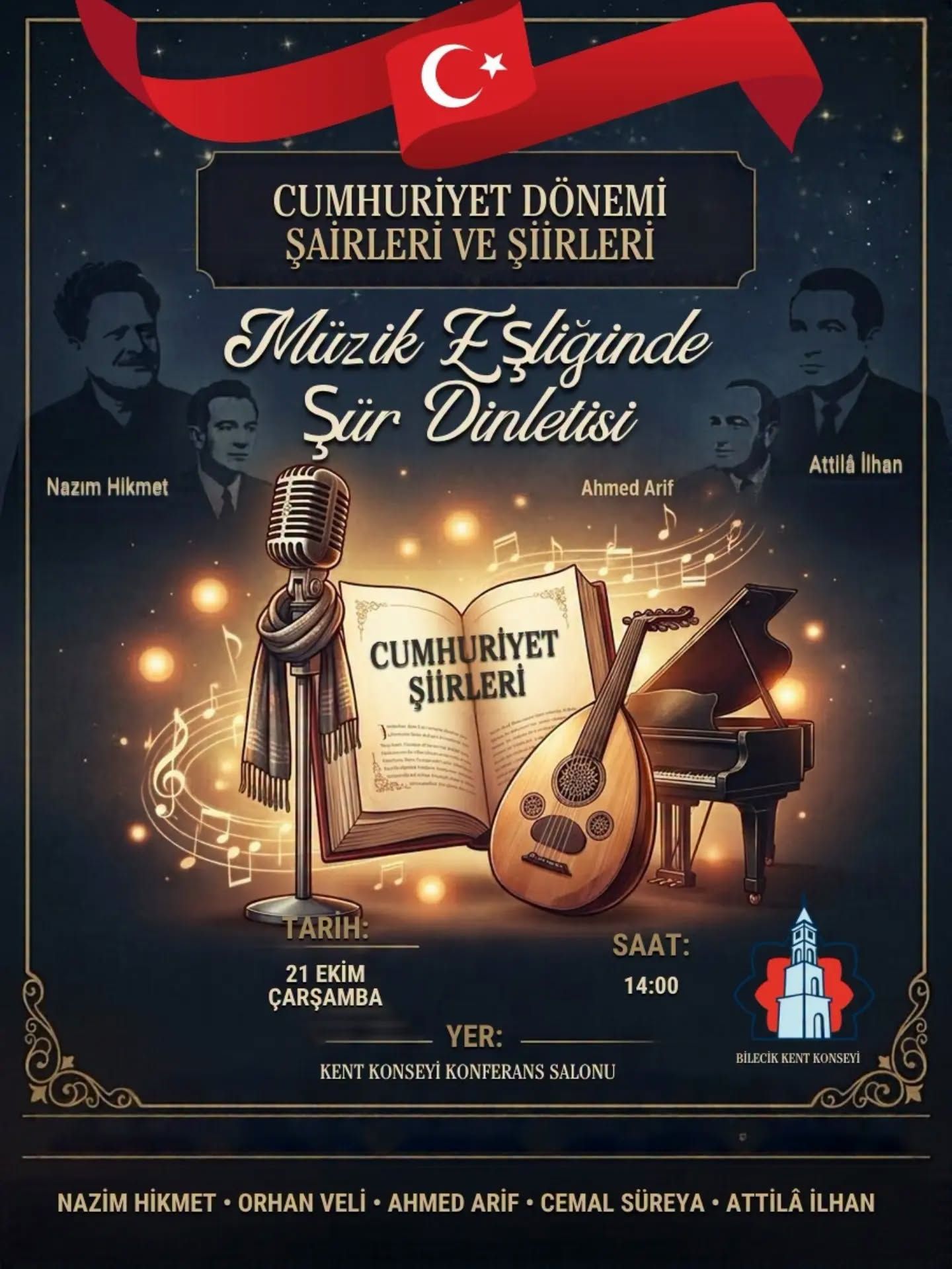 Bilecik’te Şiir Ve Müzik Buluşması Usta Şairler Anılacak 20571