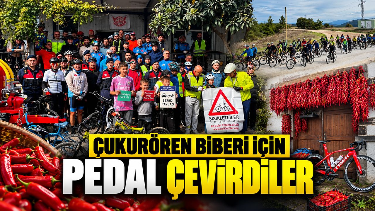Çukurören Biberi için pedal çevirdiler