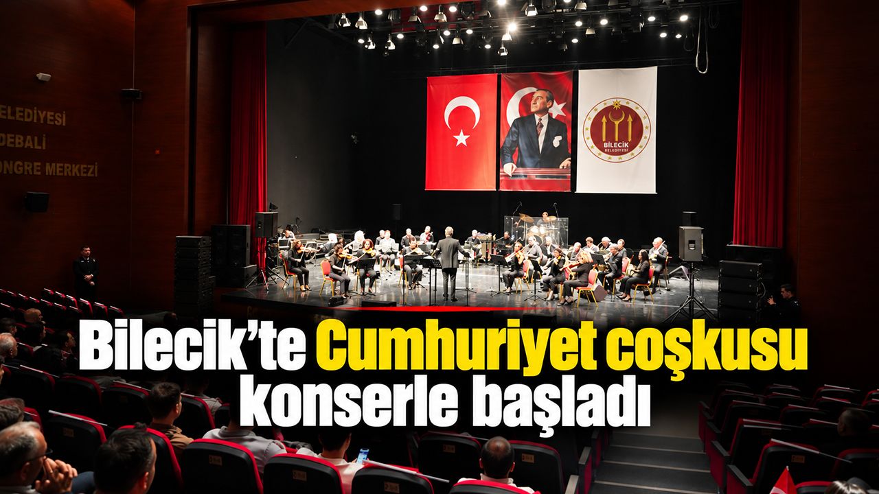 Bilecik’te Cumhuriyet coşkusu konserle başladı