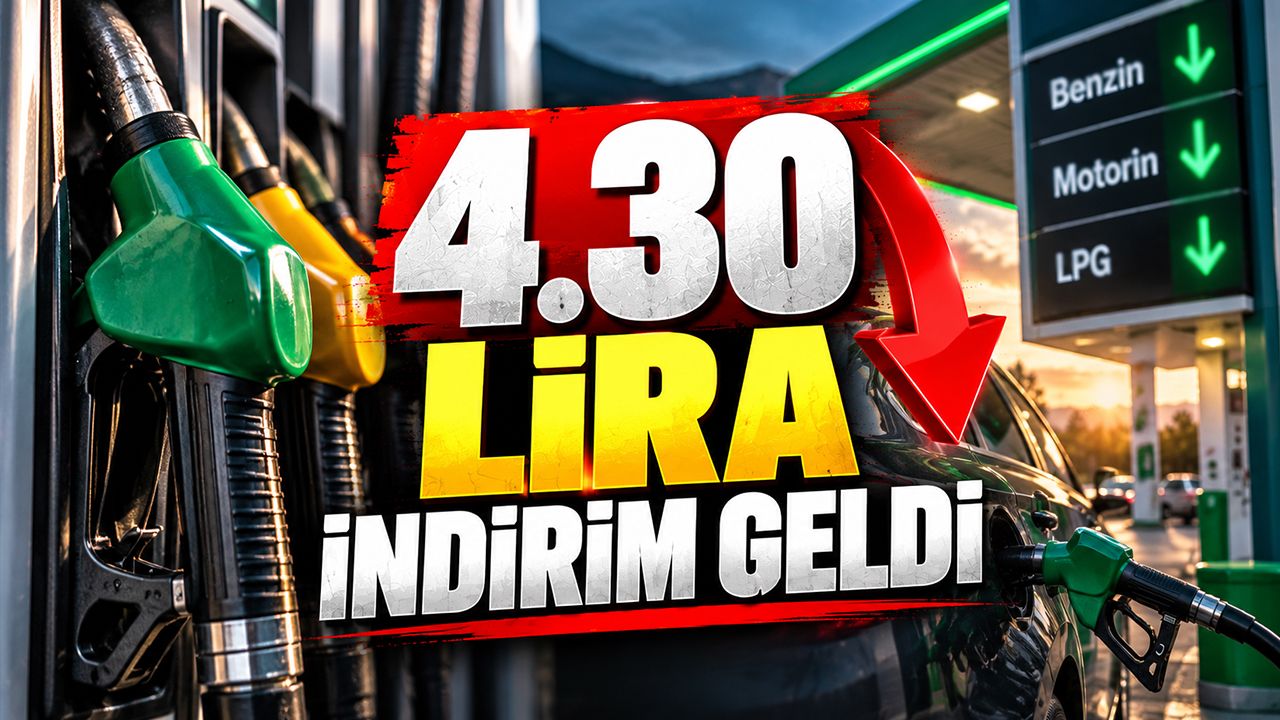 4.30 lira indirim geldi