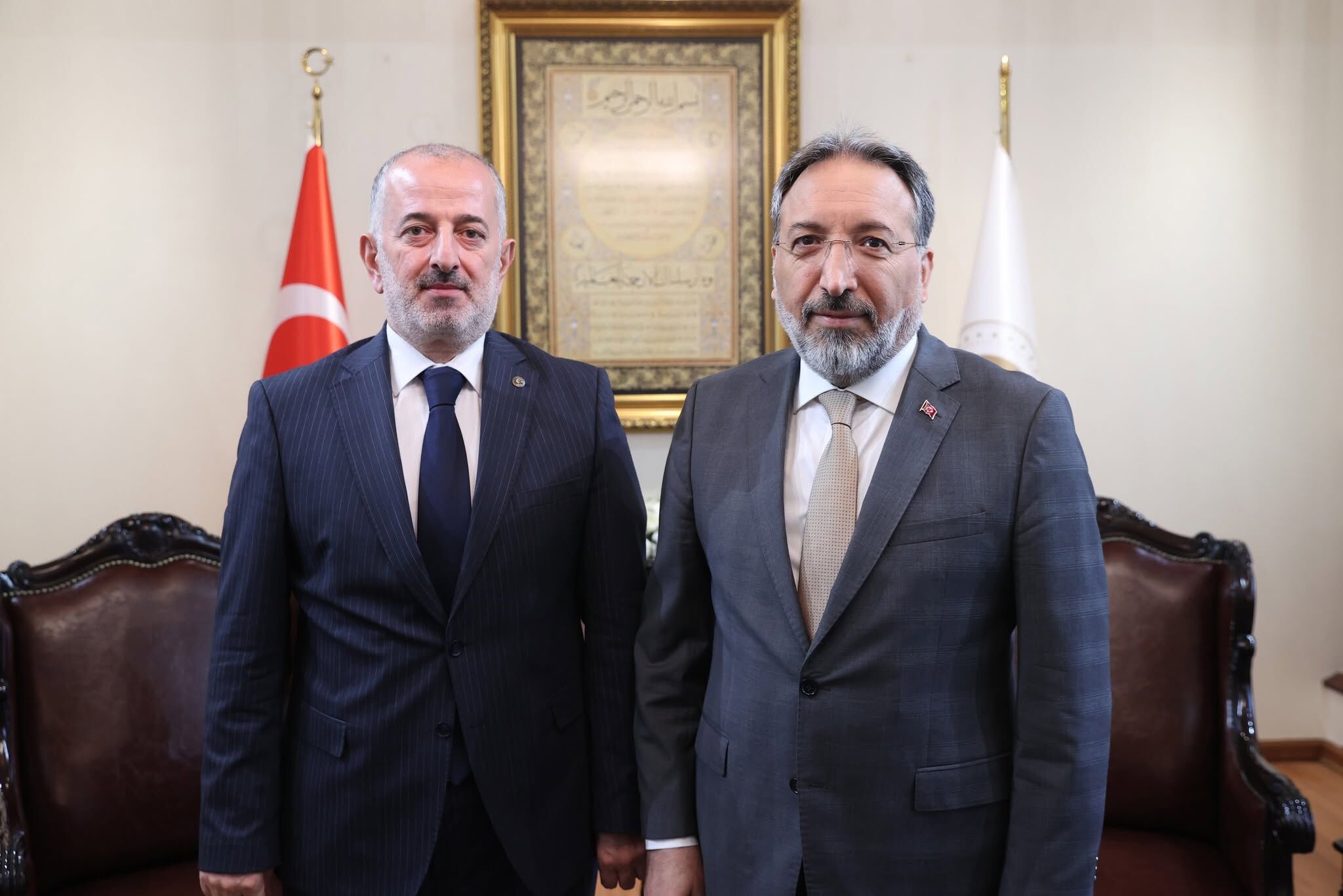 Müftü Dikmen, Diyanet İşleri Başkanı Arpaguş Ile Bir Araya Geldi 19970