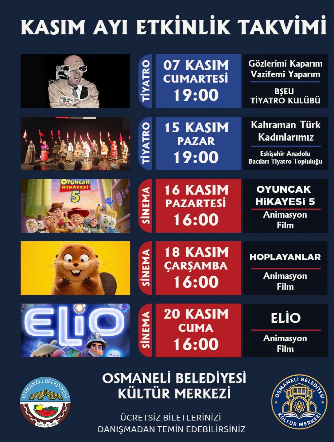 Osmaneli’nde Kasım Ayı Kültür Ve Sanatla Dolu Geçecek 20884