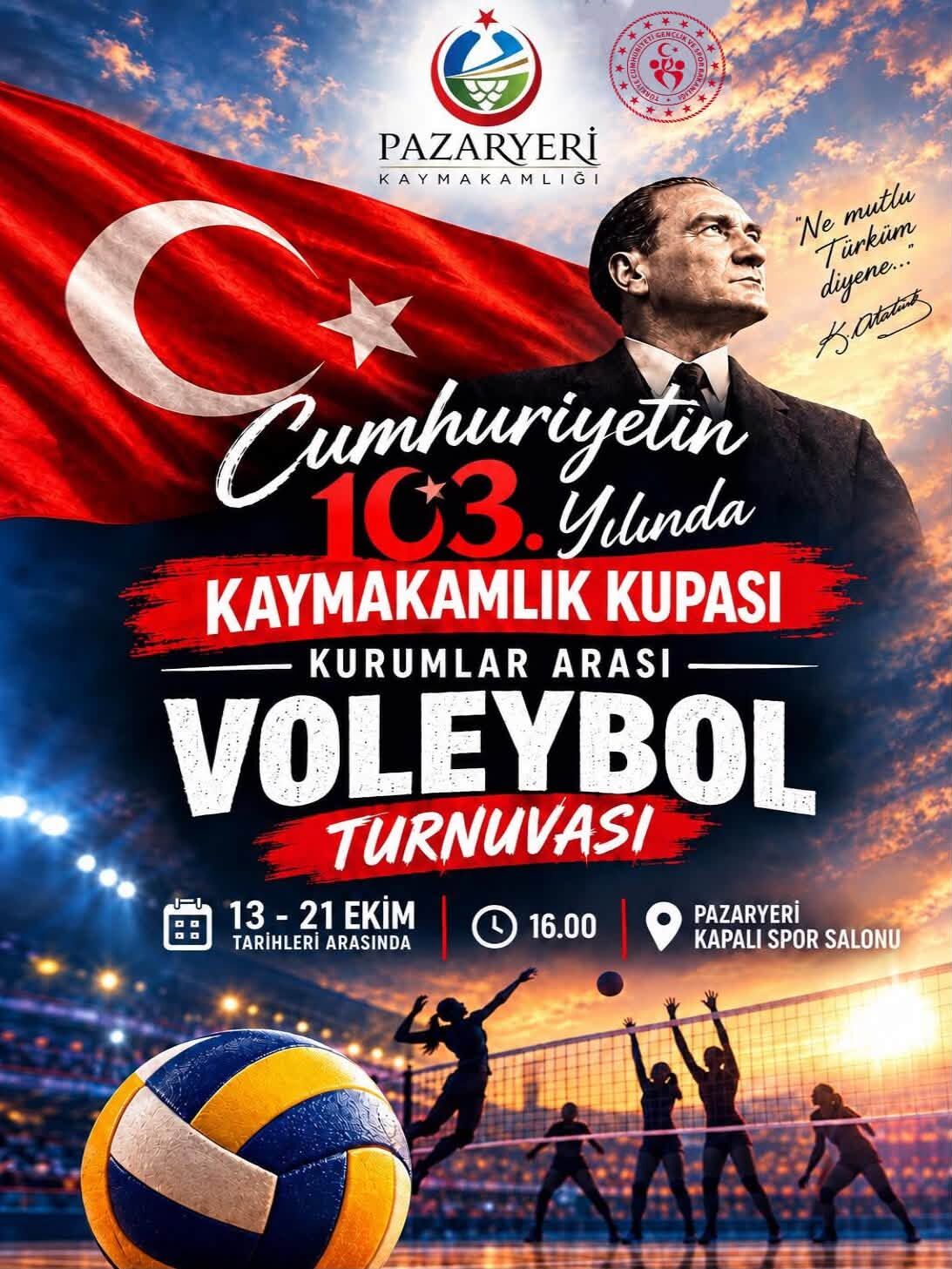 Pazaryeri’nde Cumhuriyet Coşkusu Sporla Taçlanacak 19972