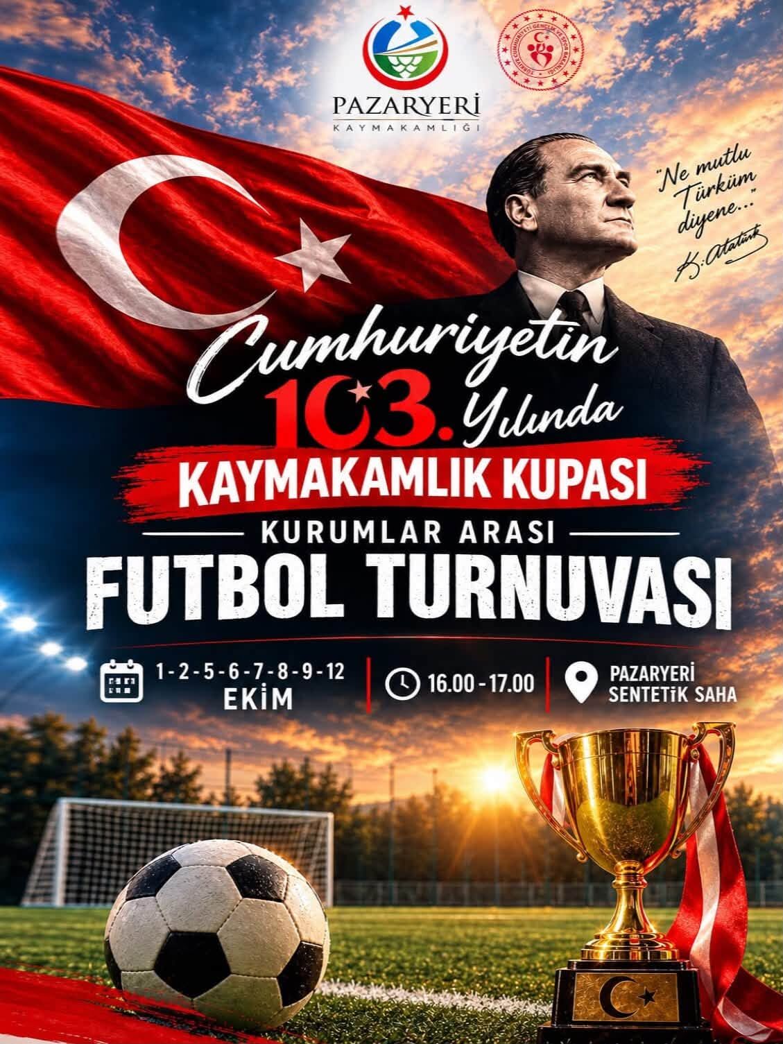 Pazaryeri’nde Cumhuriyet Coşkusu Sporla Taçlanacak 19974