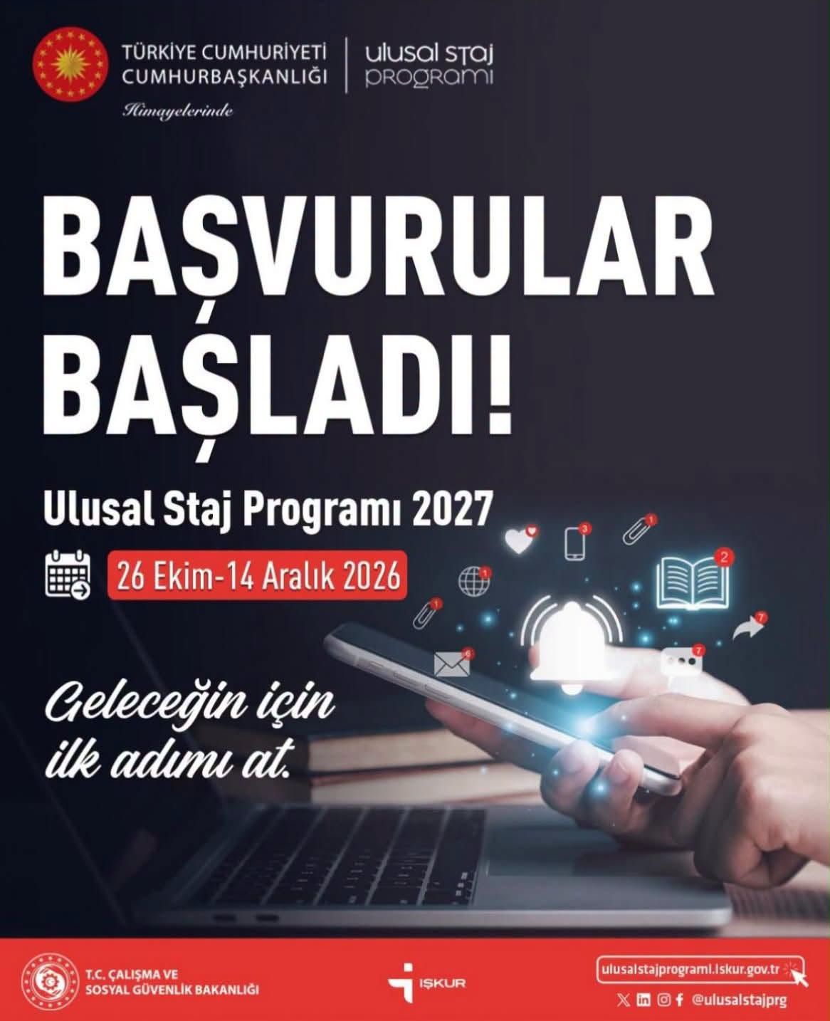 Ulusal Staj Programı 2027 Başvuruları Başladı 20874