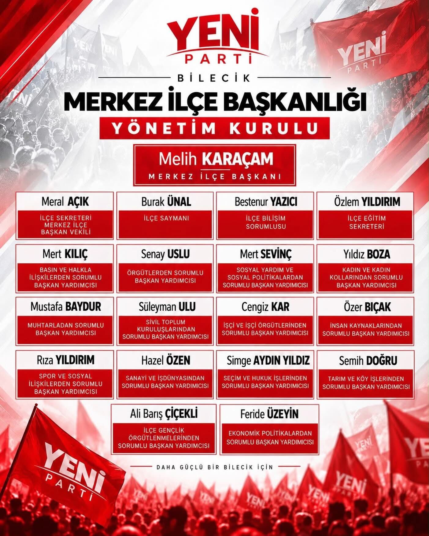 Yeni Parti Merkez İlçe Yönetiminde Görev Dağılımı Belli Oldu 20420